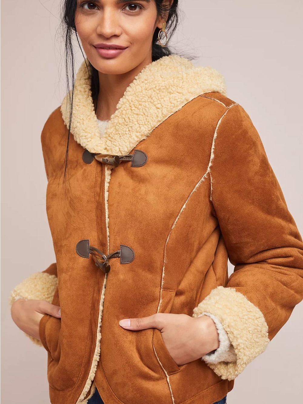 Anthropologie Andes Coat Jacket Brown